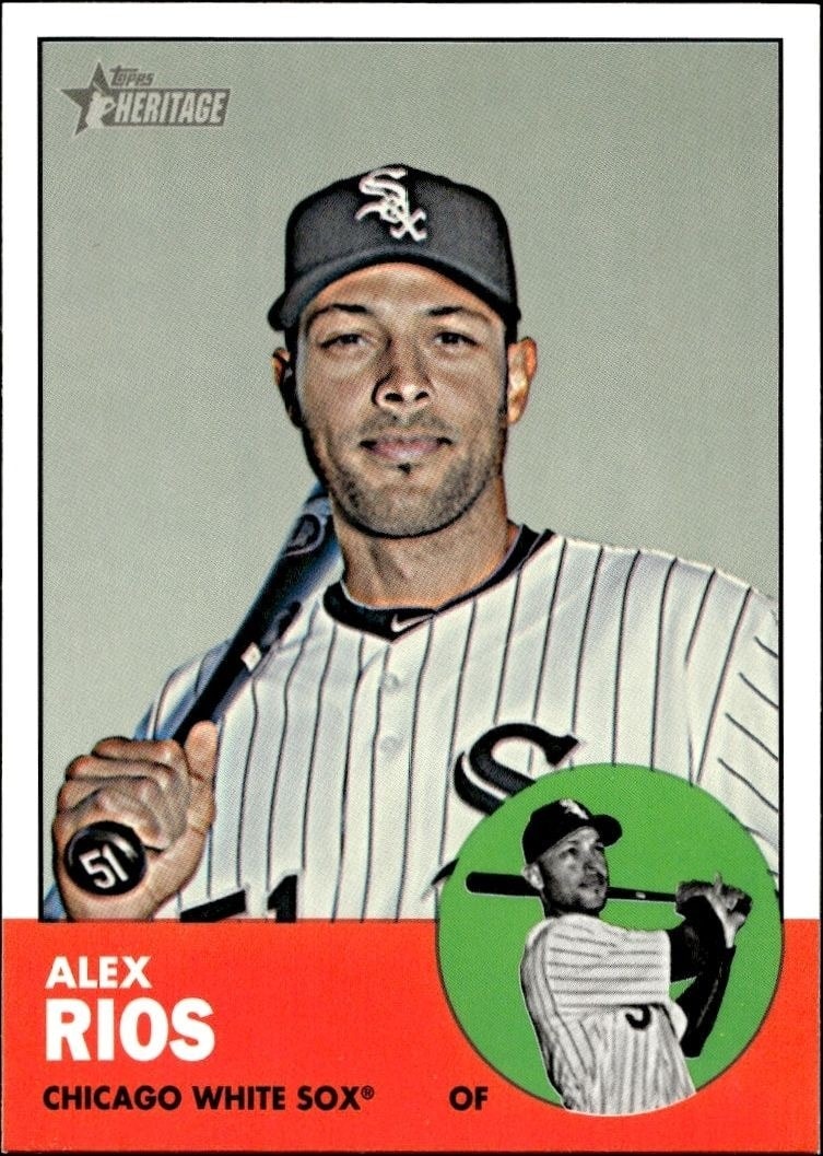 2012 Topps Heritage High Number Alex Rios #H625