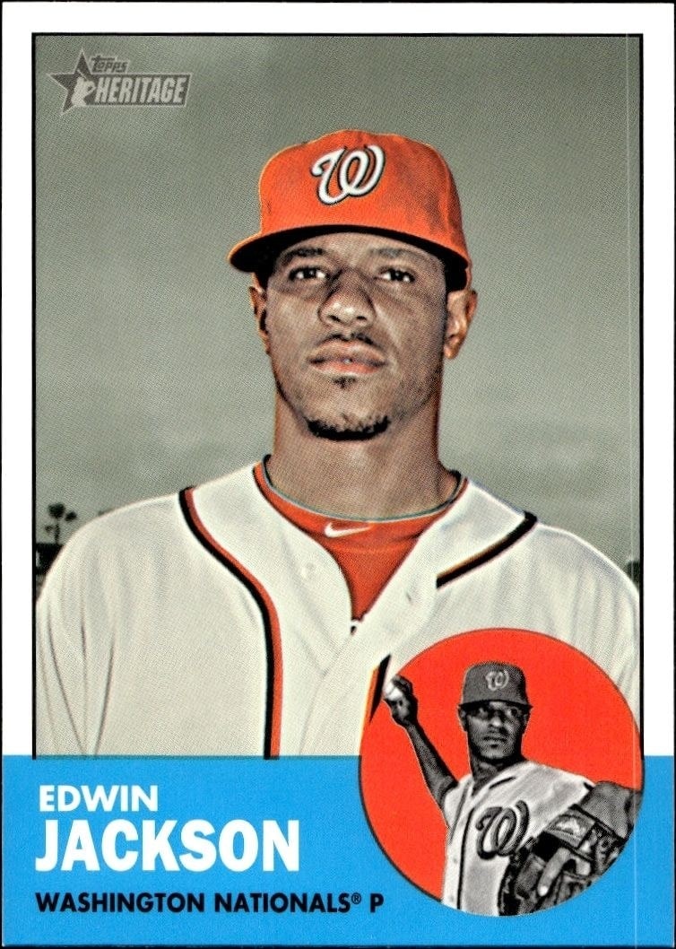 2012 Topps Heritage High Number Edwin Jackson #H654